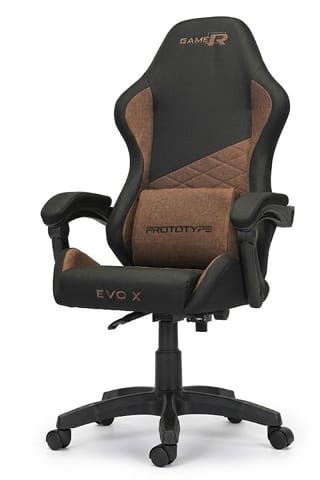 ⁨Fotel obrotowy gamingowy EVO FABRIC BROWN XL⁩ w sklepie Wasserman.eu