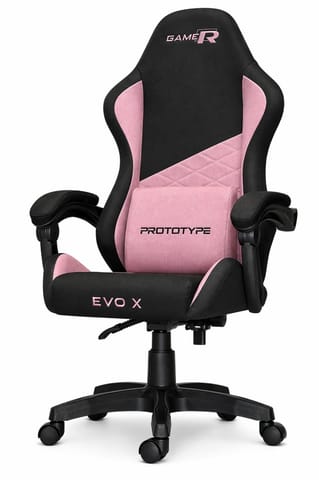 ⁨Fotel obrotowy gamingowy EVO FABRIC PINK XL⁩ w sklepie Wasserman.eu