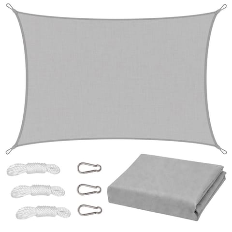 ⁨Żagiel Ogrodowy Przeciwsłoneczny Wodoodporny Prostokąt Szary 300x400 cm⁩ w sklepie Wasserman.eu