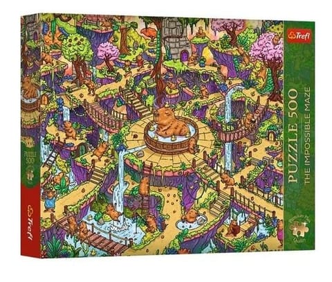 ⁨Puzzle 500 The Impossible Maze Kapibary TREFL⁩ w sklepie Wasserman.eu