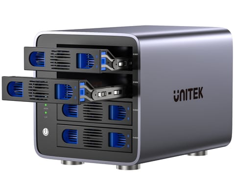 ⁨OBUDOWA RAID DO DYSKÓW S1301AGY01-EU 4 X SATA 2.5 / 3.5 " 80 TB - 5 Gbps UNITEK⁩ w sklepie Wasserman.eu