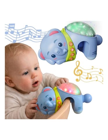 ⁨WOOPIE BABY Projektor Gwiazd Rzutnik Lampka Nocna dla Dzieci Słonik⁩ w sklepie Wasserman.eu