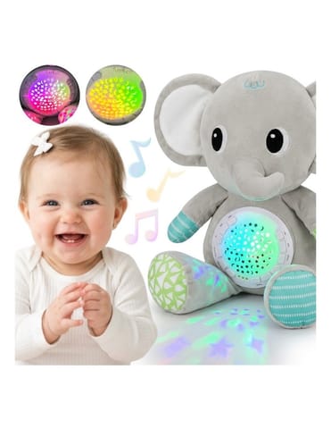 ⁨WOOPIE BABY Przytulanka Słonik Z Projektorem Uspokajacz 12 Melodii⁩ w sklepie Wasserman.eu