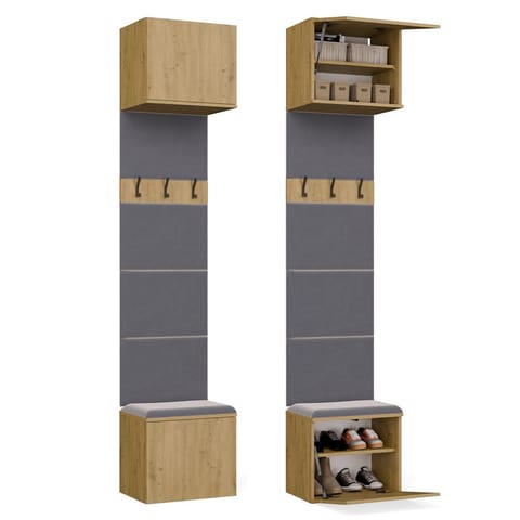 ⁨Garderoba Wieszak HAGA 1W DĄB ARTISAN⁩ w sklepie Wasserman.eu