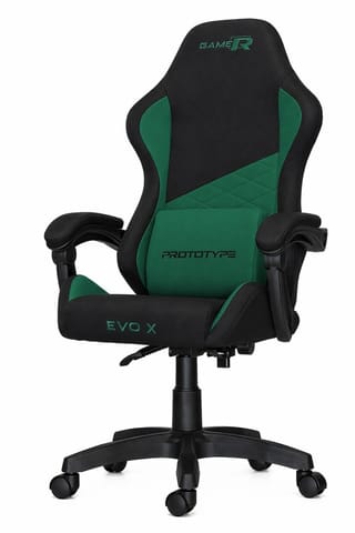 ⁨Fotel obrotowy gamingowy EVO FABRIC GREEN XL⁩ w sklepie Wasserman.eu