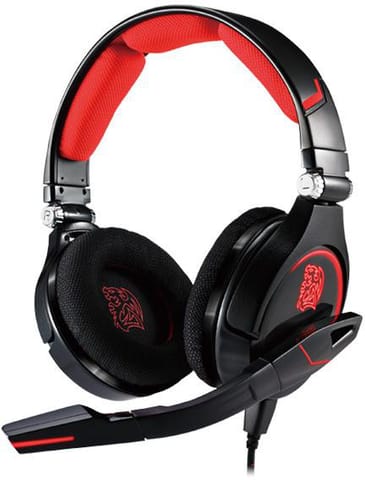 ⁨Słuchawki z mikrofonem THERMALTAKE Cronos Czarno-czerwony⁩ w sklepie Wasserman.eu