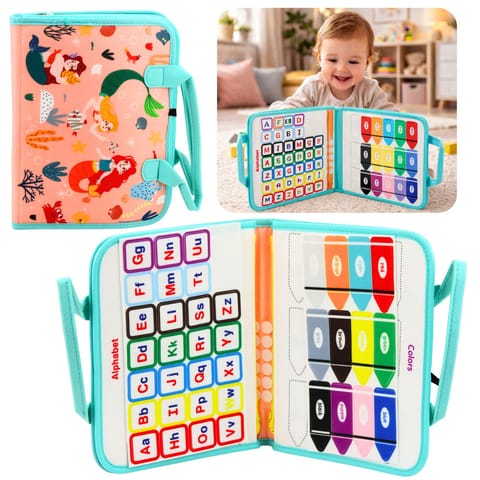 ⁨Filcowa Książeczka Edukacyjna Manipulacyjna Sensoryczna Syrenki Walizka⁩ w sklepie Wasserman.eu