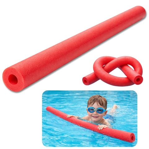 ⁨Makaron Piankowy Do Nauki Pływania Ćwiczeń Pianka Treningowa Czerwony 150 cm⁩ w sklepie Wasserman.eu