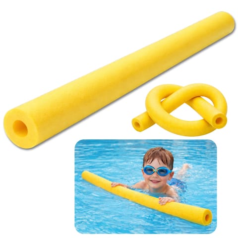 ⁨Makaron Piankowy Do Nauki Pływania Ćwiczeń Pianka Treningowa Żółty 150 cm⁩ w sklepie Wasserman.eu