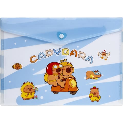 ⁨Teczka kopertowa A4 na zatrzask KAPIBARA mix wzorów 0.16mm 81253 CENTRUM⁩ w sklepie Wasserman.eu