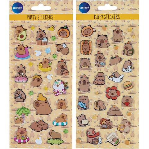 ⁨Naklejki ozdobne przestrzenne KAPIBARA 81270 CENTRUM⁩ w sklepie Wasserman.eu