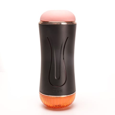 ⁨Masturbator Z Wibracją Dwustronny Wagina Anus  Cyberskóra Ładowany Usb Czarny⁩ w sklepie Wasserman.eu
