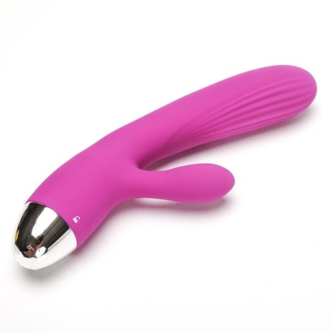 ⁨Wibrator Silikonowy Typ Króliczek Ładowany Usb Fioletowy⁩ w sklepie Wasserman.eu