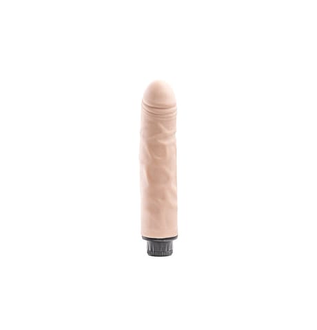 ⁨Simple Pleasure wibrator z regulacją prędkości cyberskóra kolor cielisty 20 cm⁩ w sklepie Wasserman.eu
