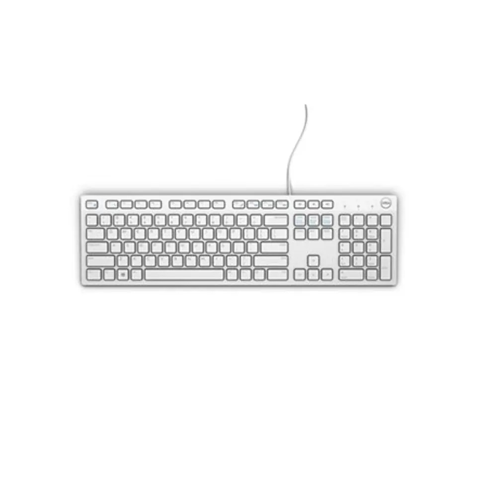 ⁨Dell KB216 Multimedia, Wired, Keyboard layout EN, USB, White, English,⁩ w sklepie Wasserman.eu