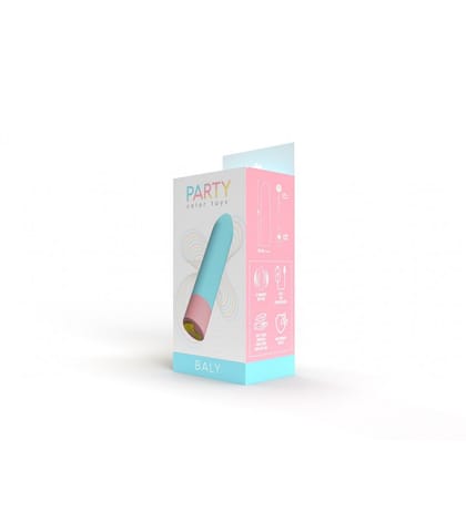 BALY RECHARGEABLE VIBRATING BULLET 10 INTENSITIES BLUE w sklepie Wasserman.eu