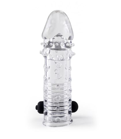 REALISTIC PENIS SHEATH S11 TRANSPARENT 15'5 CM W/ VIBRATION w sklepie Wasserman.eu