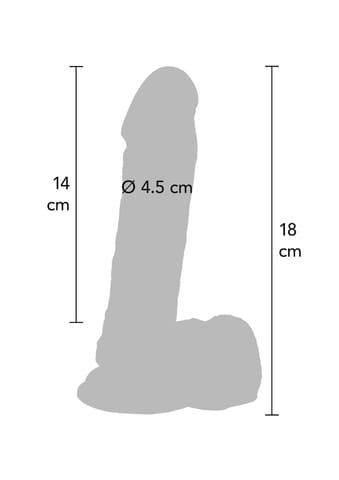 ⁨Dildo 7 inch with Balls⁩ w sklepie Wasserman.eu