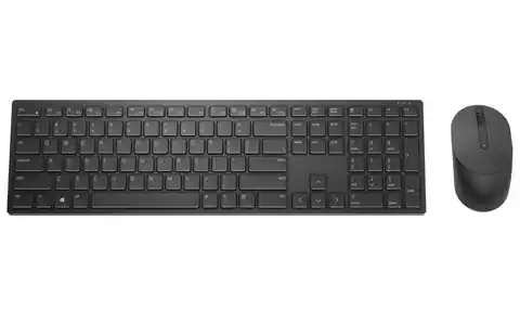 ⁨Dell Pro Keyboard and Mouse (RTL BOX) KM5221W Wireless, Wireless (2.4 GHz), Batteries included, Russian (QWERTY), Black⁩ at Wasserman.eu