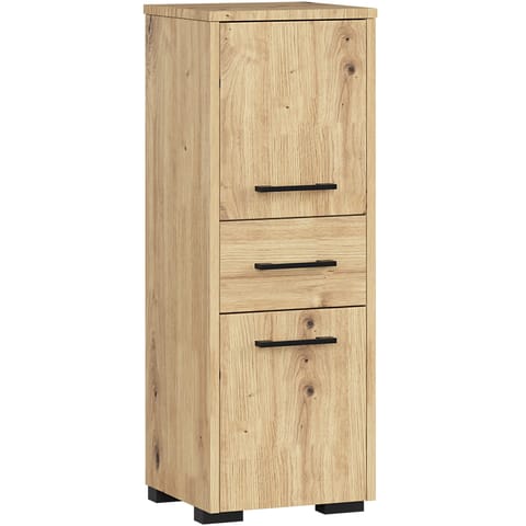 ⁨SZAFKA ŁAZIENKA FIN SŁUPEK 30 2D 1SZ 85cm PK DĄB ARTISAN⁩ w sklepie Wasserman.eu