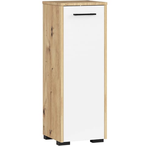⁨SZAFKA STOJĄCA ŁAZIENKA FIN S30 1D DĄB ARTISAN / BIAŁA⁩ w sklepie Wasserman.eu