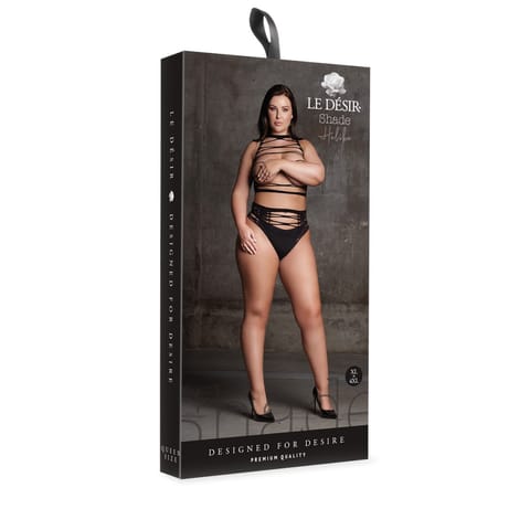 ⁨Le Desir Helike Plus Size - zestaw dwuczęściowy XL-XXXXL, czarny⁩ w sklepie Wasserman.eu