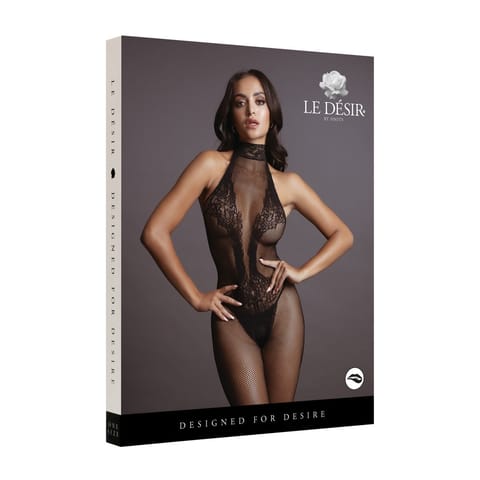 ⁨Fishnet and Lace Bodystocking Black 026 O/S⁩ at Wasserman.eu