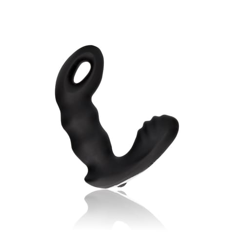 ⁨Ouch! Beaded Prostate Massager Metaliczny Zielony z Pilotem 10 Trybow⁩ w sklepie Wasserman.eu