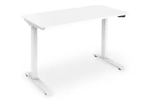 ⁨Digitus Electric height adjustable desk, 73 - 123 cm, Maximum load weight 50 kg, Metal, White⁩ w sklepie Wasserman.eu