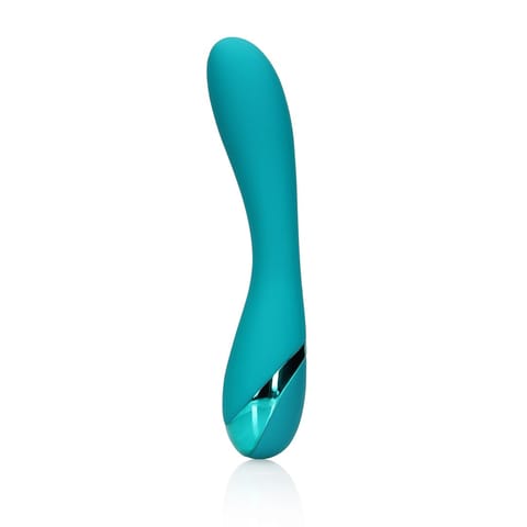 ⁨Loveline silikonowy wibrator dwusilnikowy kroliczek Teal Blue⁩ w sklepie Wasserman.eu