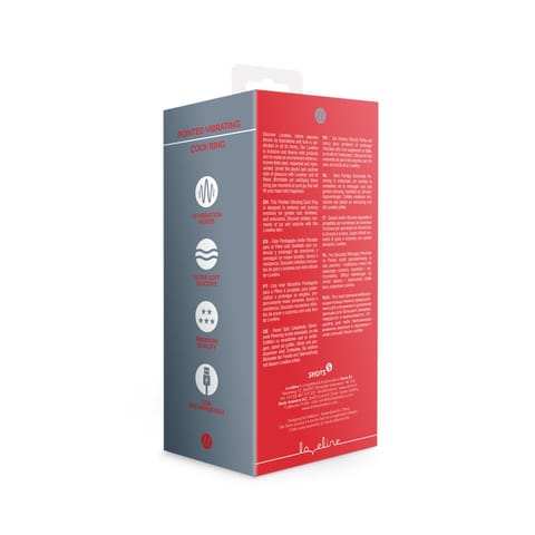 ⁨Loveline Licorice Black - wibrujący pierścień z wypustkami, czarny⁩ w sklepie Wasserman.eu