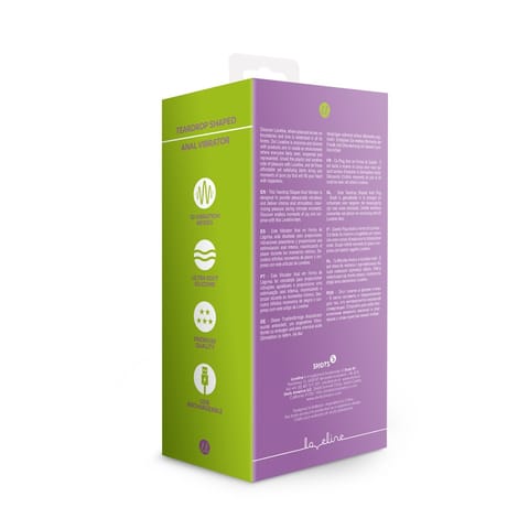 ⁨Loveline Wibrator anatomiczny Clear Purple - model łezka, silikonowy⁩ w sklepie Wasserman.eu