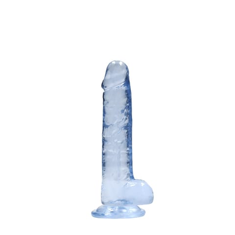 ⁨RealRock Crystal Clear model z anatomicznymi kulkami, 19 cm, przezroczysty⁩ w sklepie Wasserman.eu