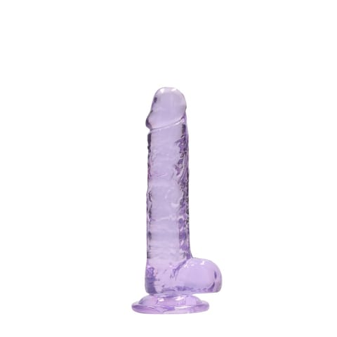 ⁨RealRock Crystal Clear 19 cm model z anatomiczną podstawą i przyssawką⁩ w sklepie Wasserman.eu