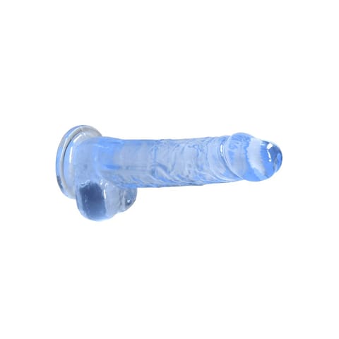⁨RealRock Crystal Clear model z przyssawką 21 cm przezroczysty⁩ w sklepie Wasserman.eu