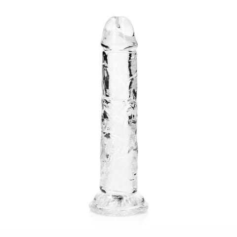 ⁨RealRock CRYSTAL CLEAR - Model z przyssawką 14,5 cm, transparentny⁩ w sklepie Wasserman.eu