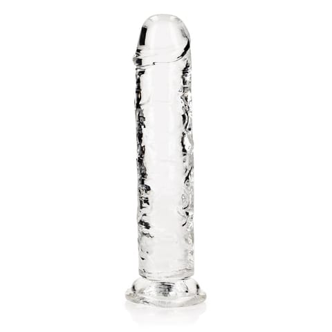 ⁨RealRock Crystal Clear model 20 cm z mocną przyssawką - przezroczysty⁩ w sklepie Wasserman.eu