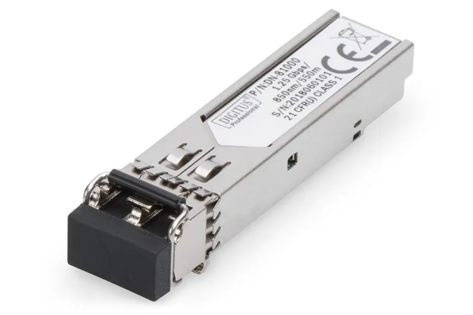Digitus Mini SFP Module DN-81000 50-62.5/125 μm MMF (Multi-Mode Fiber), Multimode LC Duplex Connector, 1250 Mbit/s, Wavelength 8 w sklepie Wasserman.eu