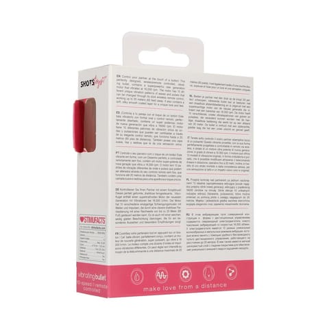 ⁨Shots Toys Wibrujący Pocisk Bezprzewodowy 10 Trybow Czarny⁩ w sklepie Wasserman.eu