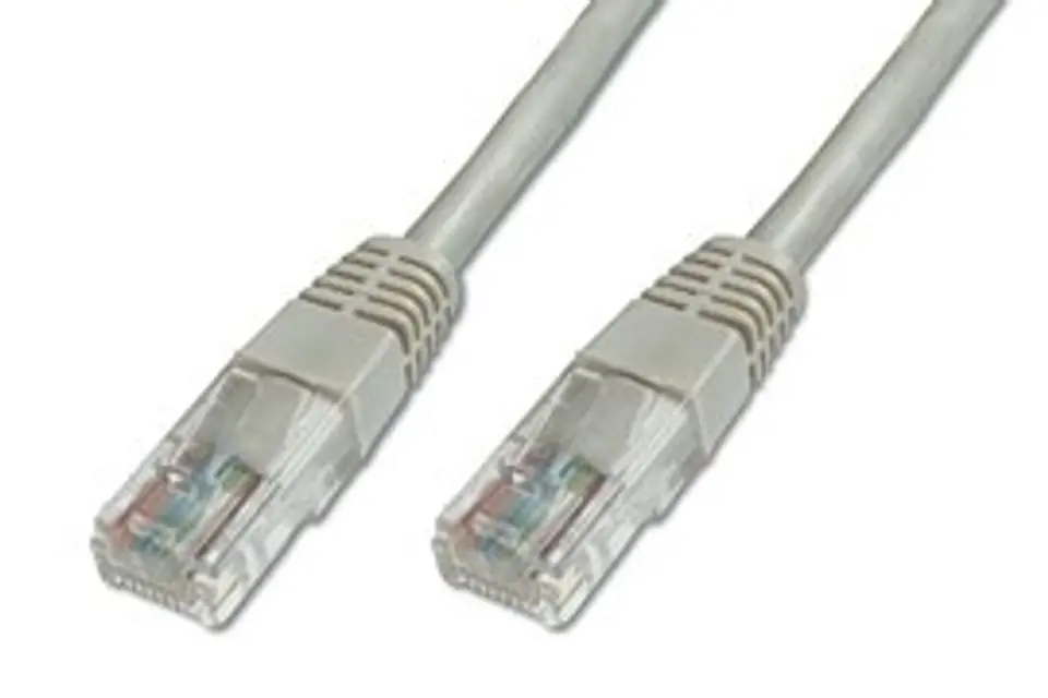 ⁨Digitus Patch cable CAT 5e, UTP, 2 m, Grey⁩ at Wasserman.eu