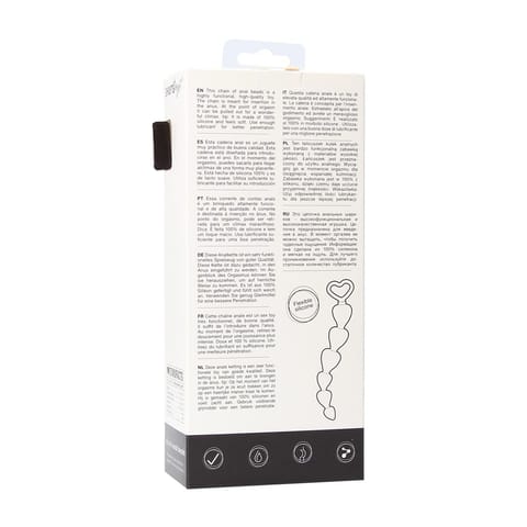 ⁨Shots Toys Prążkowany korek anatomiczny silikonowy czarny⁩ w sklepie Wasserman.eu