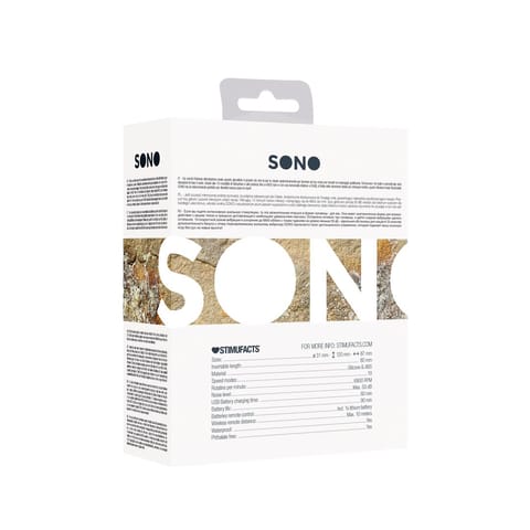 ⁨SONO No.78 ładowalny stymulator analny z pilotem, 10 trybow, czarny⁩ w sklepie Wasserman.eu