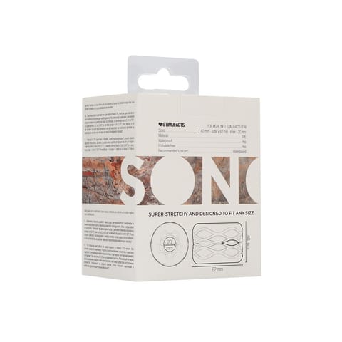 ⁨SONO - No.93 Elastyczna Osłona Intymna ze Stoperem, TPE, 4 cm⁩ w sklepie Wasserman.eu