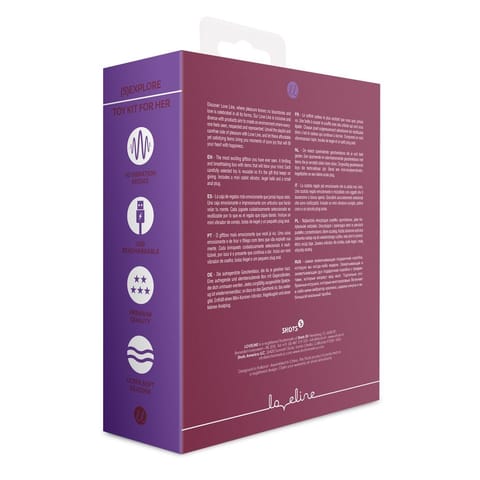 ⁨Loveline Zestaw Prezentowy 3-elementowy - Mini Wibrator, Kulki, Korek⁩ w sklepie Wasserman.eu