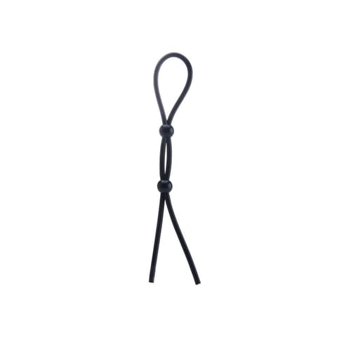 ⁨Shots Toys Silikonowy regulowany pierścień intymny czarny uniwersalny⁩ w sklepie Wasserman.eu