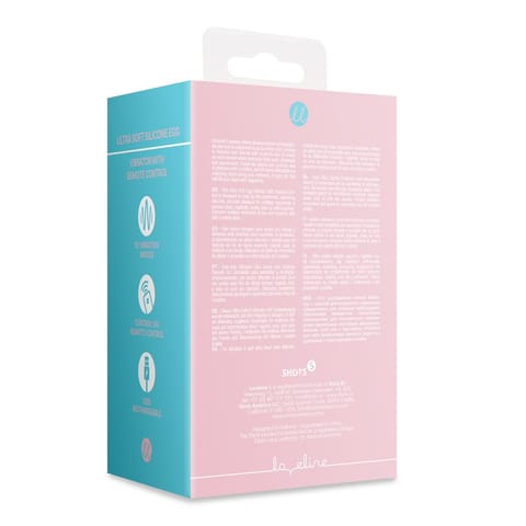Ultra Soft Silicone Egg Vibrator with Remote Control - Pink Arabesque w sklepie Wasserman.eu