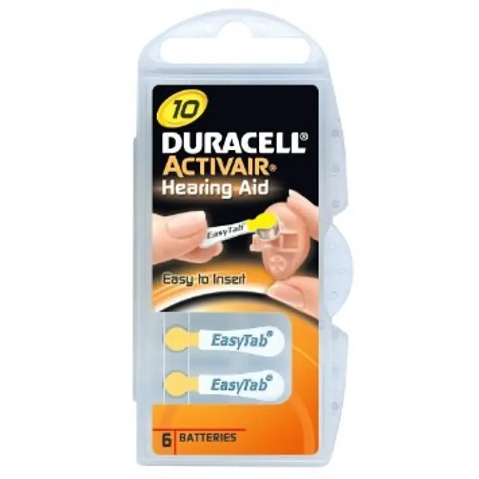 ⁨DURACELL BATTERY 10 EASYTAB DA10N6 BLISTER*6⁩ at Wasserman.eu