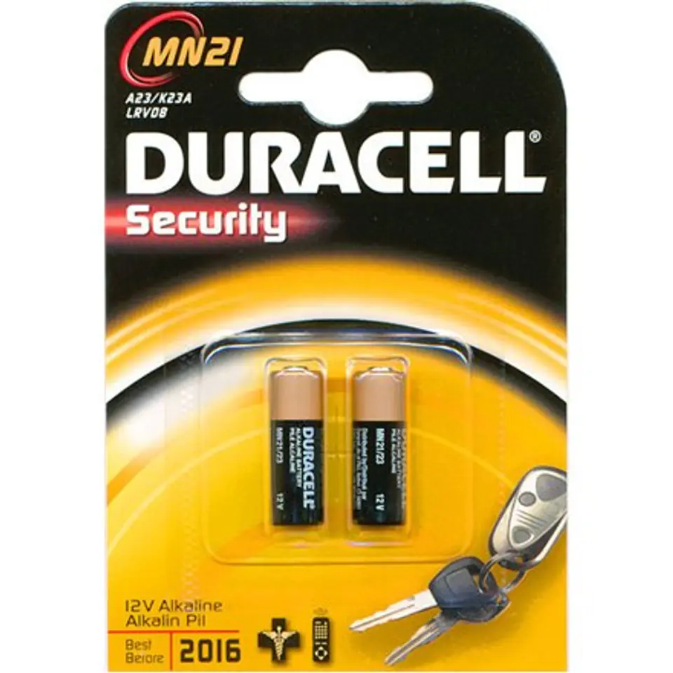 ⁨Duracell A23/MN21, Alkaline, 2 pc(s)⁩ w sklepie Wasserman.eu