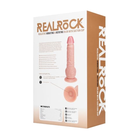 ⁨RealRock Model 8 Wibrujący Anatomiczny System z Przyssawką Tan 20,5 cm⁩ w sklepie Wasserman.eu