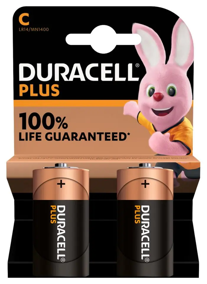 ⁨Duracell | Bateria C | Alkaliczna | 2 szt. | Plus MN1400⁩ w sklepie Wasserman.eu